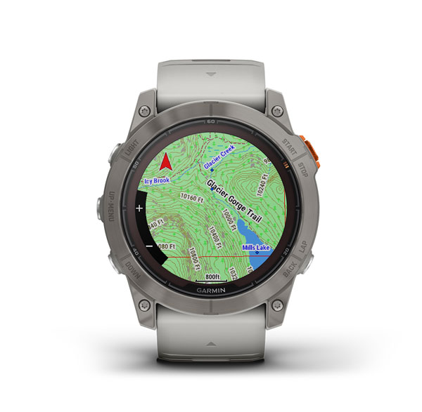 Garmin fēnix® 7 Pro Sapphire Solar GPS Multisport Smartwatch, Fog Grey /  Titanium - Worldshop